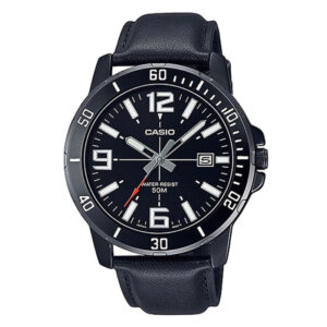 ساعت مردانه کاسیو مدل CASIO MTP-VD01BL-1BVUDF