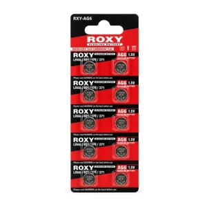 باتری سکه‌ای آلکالاین Roxy مدل AG6 / LR921