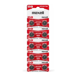 باتری سکه‌ای آلکالاین Maxell مدل LR1130 / 189