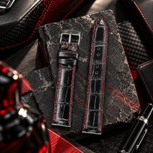 بند ساعت چرمی پی جی مدل PG18MM(سایز18)