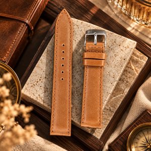 بند ساعت چرمی پی جی مدل PG18MM(سایز18)