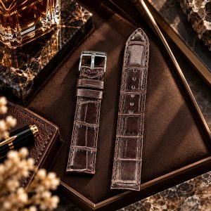 بند ساعت چرمی پی جی مدل PG18MM(سایز18)