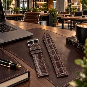 بند ساعت چرمی پی جی مدل PG20MM(سایز20)