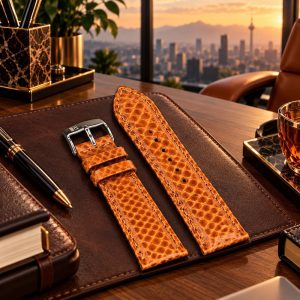 بند ساعت چرمی پی جی مدل PG20MM(سایز20)