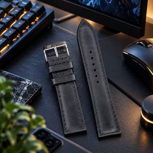 بند ساعت چرمی پی جی مدل PG22MM(سایز22)