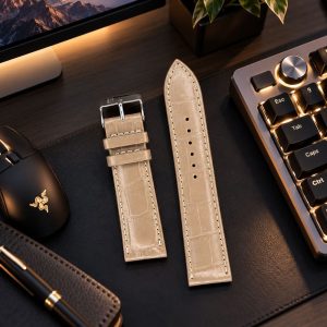 بند ساعت چرمی پی جی مدل PG22MM(سایز22)