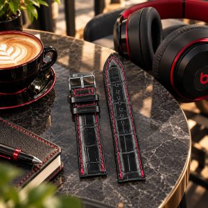 بند ساعت چرمی پی جی مدل PG22MM(سایز22)