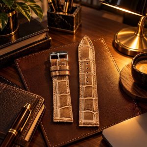 بند ساعت چرمی پی جی مدل PG24MM(سایز24)
