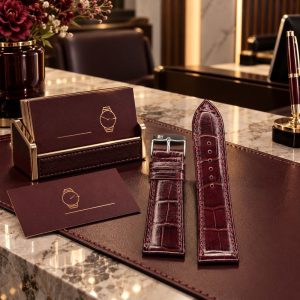 بند ساعت چرمی پی جی مدل PG24MM(سایز24)