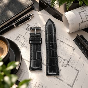 بند ساعت چرمی پی جی مدل PG24MM(سایز24)