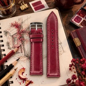 بند ساعت چرمی پی جی مدل PG24MM(سایز24)